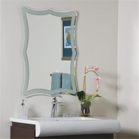 Decor Wonderland Decor Wonderland SSM183 Coquette Frame-less Bathroom Mirror SSM183